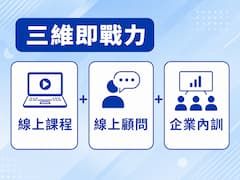 【三維即戰力】線上學方法、線上調痛點、線下練實戰！